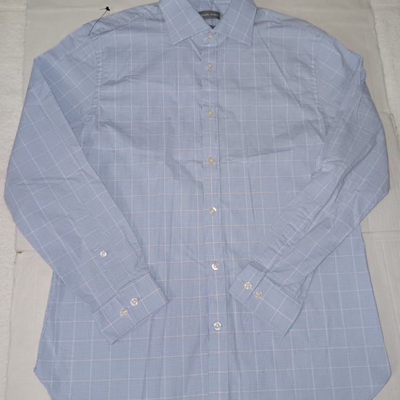MICHAEL KORS SLIM FIT MEN'S BUTTON DOWN SHIRT - Picture 3 of 8